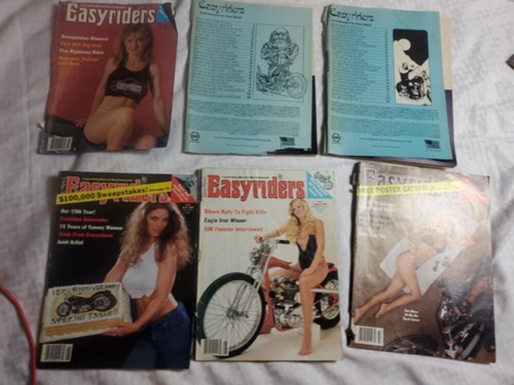 5 Easyriders Biker Motorcycle Magazine 1986 Feb Mar May June Aug Oct Extra Cover